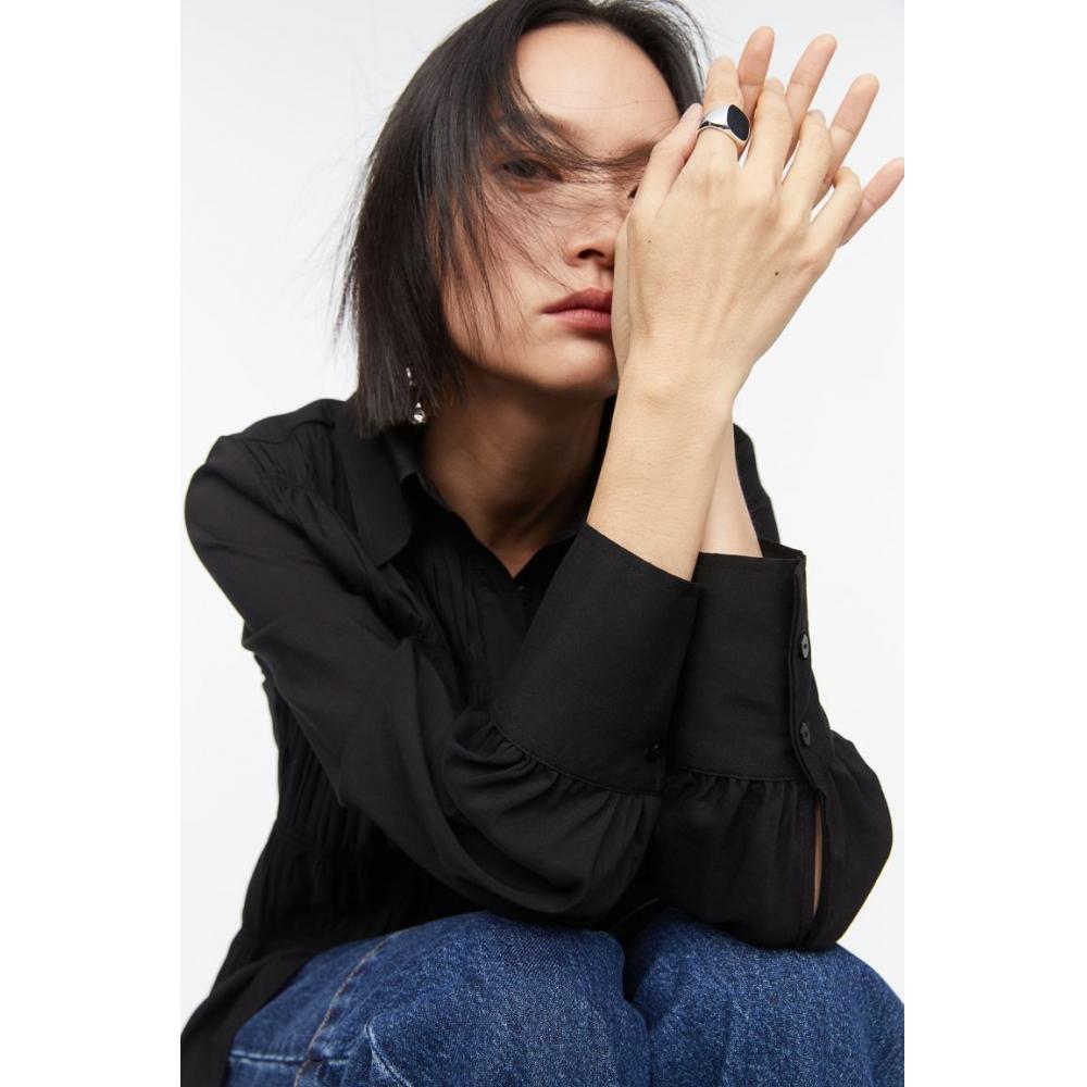 

Блузка HM для курения спереди, черная