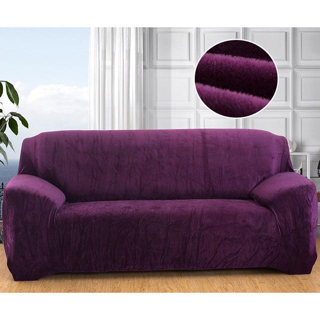 Plüsch Sofa Abdeckung Stretch Einfarbig Dicke Schutzhülle Sofa Abdeckungen Für Wohnzimmer Haustiere Stuhl Abdeckung Kissen Abdeckung Sofa Handtuch