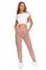 Women's Warm Joggers with Plain Pattern MORAJ L PINK