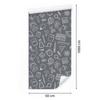 Wallpaper School Supplies Gray and Light Gray 50x1000