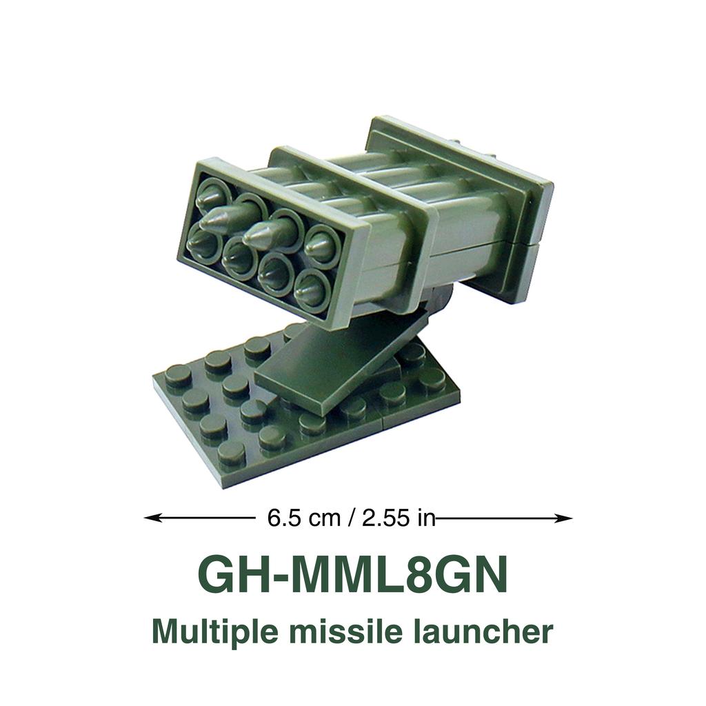 WW2 88mm Flak Gun Cannon Rocket Artillery Military Army War Weapons Soldier MOC Playmobil Scale Model Building Block Children Kid Toy