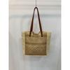 C S In The Room  Raffia  Joku meSh Color bloCk Shoulder Tote Bag 2 Color
