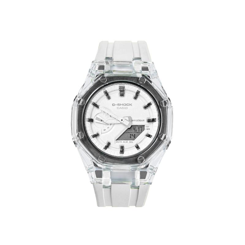 Casio Customized Watch Modified Series Dark Night Lightning Trend Modification Waterproof Luminous Quartz AnYeShanDian(BingChuanBaiDianDuHeiKeDu)