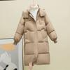 Winter Women's Long Parkas Jacket Fashion Slim-fit Down Cotton Hooded Thick Warm Parka Puffer Coat Windproof Overcoat Outer