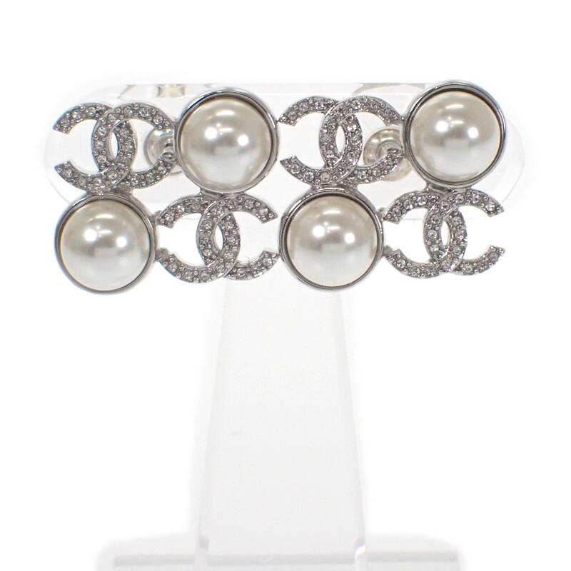 

CHANEL I25S Pierce metal/Fake pearl Women