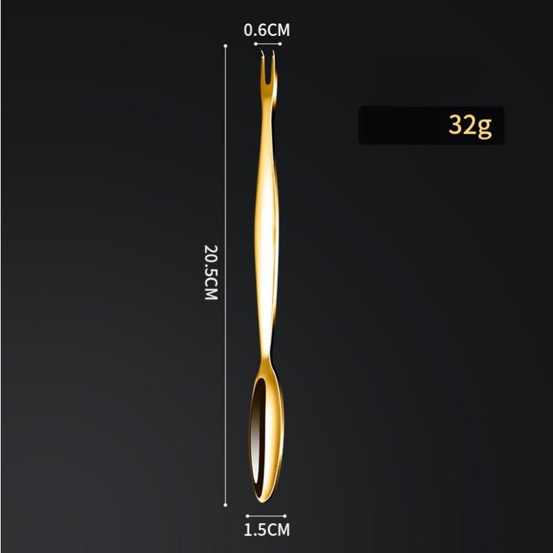 304 Stainless Steel Crab Needle Lobster Hairy Crab Fork Spoon Dual-use Household Seafood Pick Meat Eating Crab Tools