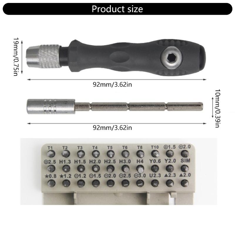 Multifunctional Screwdriver Set For Smartphone Repair Includes Compact Storage Case And Magnetic Bits Anti Loss Design
