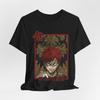 Anime-Inspired Unisex Jersey Tee with Bold Graphics, Perfect for Fans