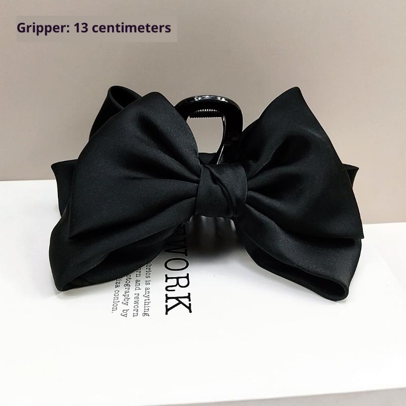 

Черный Большой Бант Заколка для Волос Нескользящая Зажим для Волос Акула для Волос для Женщин Девочек Сильные Зажимы Аксессуары для Волос Подарки