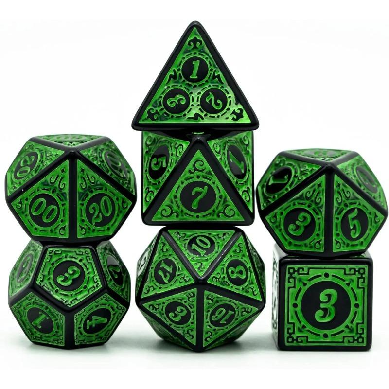 Polyhedral Dice Set 35pcs with Leather Dice Bag, DD Dice for Dungeons and Dragons RPG MTG Table Games