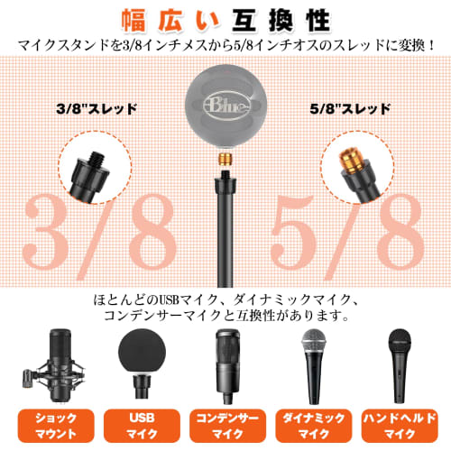 EMART Tabletop Microphone Stand, Adjustable Angle and Height, Extendable and Foldable, Stable for Live Broadcasts, Streaming, Lectures, and Recording,