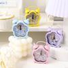 Mini floral wrought iron alarm clock Dopamine small chirp clock fun cute bedroom desktop creative small alarm clock