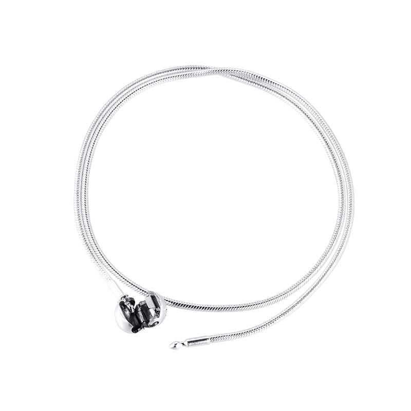 Fandola Choker Necklace Women 925 Sterling Silver Snake Chain Essence Necklaces Fashion Jewelry Accesorios Femme