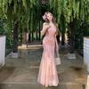 Coffee Break French Lazy Seaside Vacation Pink Casual Smudge Suspender Dress Women's Summer Dress
