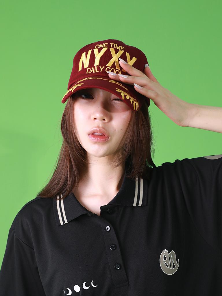 NYXX Nyx Slogan Ball Cap Burgundy
