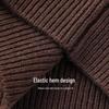 ROMON Men's Semi-High Collar Wool Blend Pullover Sweater
