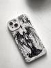 Luxury Black Angel Death Demon Phone Case for iPhone 17 AIR 16 15 14 13 12 11 PRO MAX XS XR 7 8 PLUS Y2K Camera Protection Cover