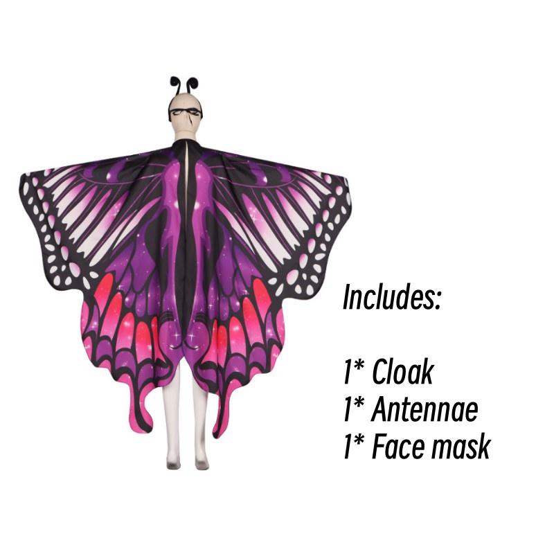 Sweet Dada New Arrival Butterfly Cape In Polyester For Cosplay And Dance Available In Multiple Colors Characters)