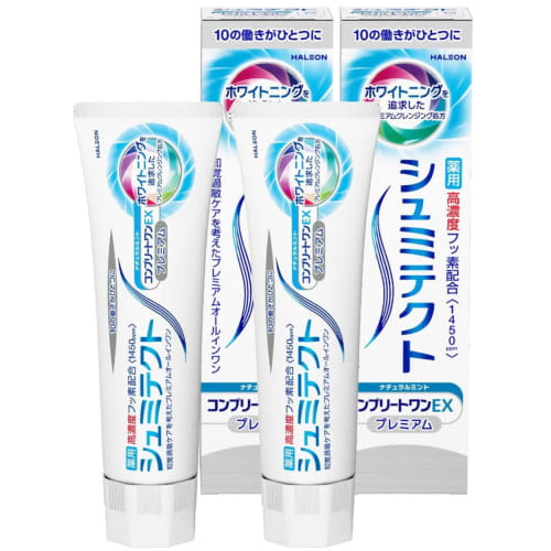 [.co.jp Exclusive] [Bulk Purchase (2 Count)] Shumitect Complete One EX Premium Natural Mint Sensitive Teeth Care 90g X 2 Count