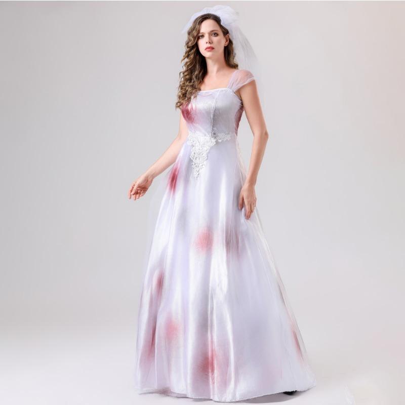Halloween costume, vampire queen wedding dress ghost bride queen witch zombie costume