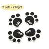 Cartoon car stickers dog footprints decorative anti-collision stickers foot type anti-collision silicone footprint car stickers