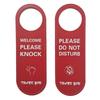Leather 'Do Not Disturb' Door Hanger for Office