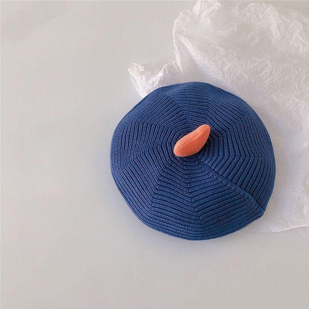 Solid Color Windproof Newborn Cotton Toddler Painter Hat Pumpkin Cap Infant Beanie Hat Baby Hat