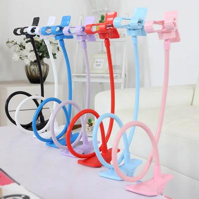 Lazy Mobile Phone Gooseneck Stand Holder Stents Flexible Bed Desk Table Clip Bracket for Arm