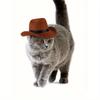 1pc Pet Cowboy Hat, Pet Accessory For Cats & Dogs, Western Style Sun Hat For Outdoor Activities, Holidays & Photoshoots