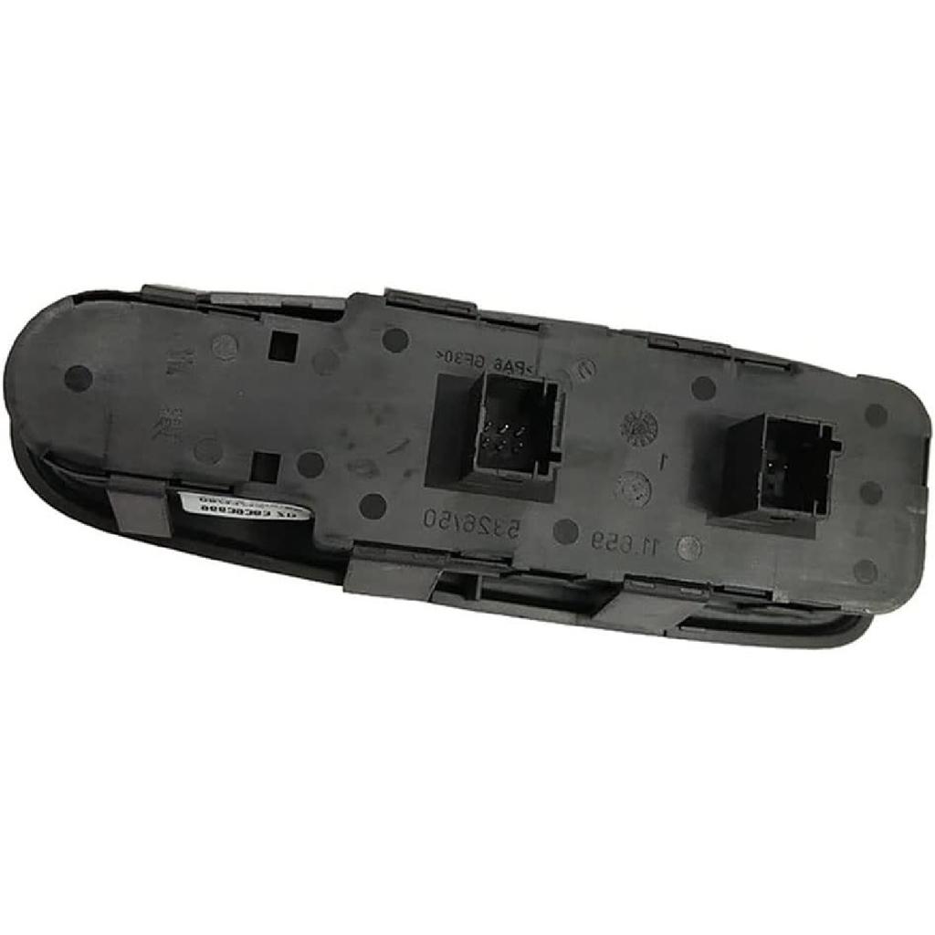 Power Window Switch for Citroen C4 & Picasso 2008-2013, Black, Push Button, Manual, 4-Way, Hinge Lever