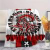 1pz Coperta in Flanella Personalizzata con Nome e Motivo AJAX Adatta a Tutte le Stagioni per Arredamento Casa Calore e Comfort Regali Regalo Festivo_xia