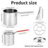 Deep Fryer Pot with Basket and Lid Stainless Steel Deep Fryer Pasta Strainer Basket Fries Fish Chicken Fried Food Cooking Pot