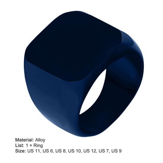Anello di Coppia Stile Semplice Hip Hop Geometrico Lucido Decorazione Tutto Abbinabile Regalo Uomo Donna