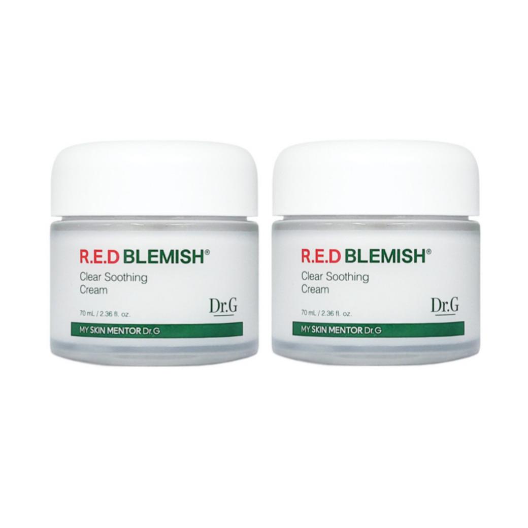 

Dr.G R.E.D Blemish Clear Soothing Cream 70ml – 1+1 Duo Set (Fragrance-Free Soothing Gel Cream)