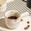 Keramik Espresso Kaffee Messbecher Mit Skala Extraktionsbecher Milchbecher Milchkännchen Mit Henkel Latte Mischbecher Skala Messbecher