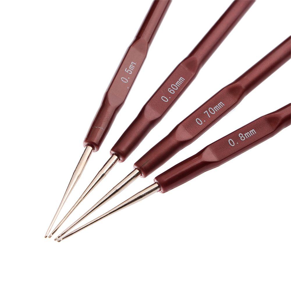 Weave Braiding Hair Micro Hook for Making Dreadlock Braiders Dreadlock Crochet Needle Braid Maintenance Knitting Hooks