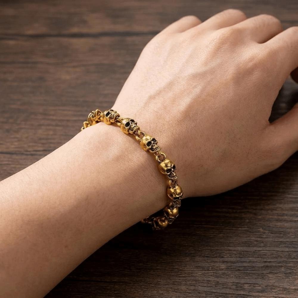 Hip Hop Schedel Ketting Gotische Kralen Armband Persoonlijkheid Sleutelbeen Ketting Dames