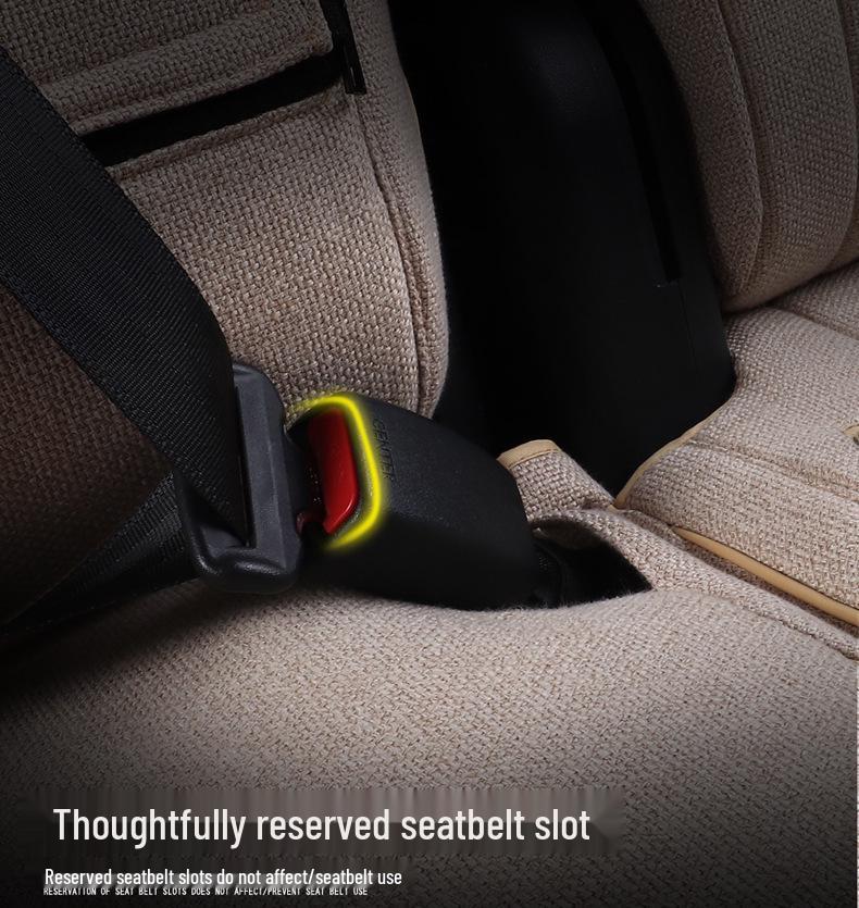 Toyota Highlander Seat Cover: Universal Linen Cushion for 5-7 Seats, All-Season Use