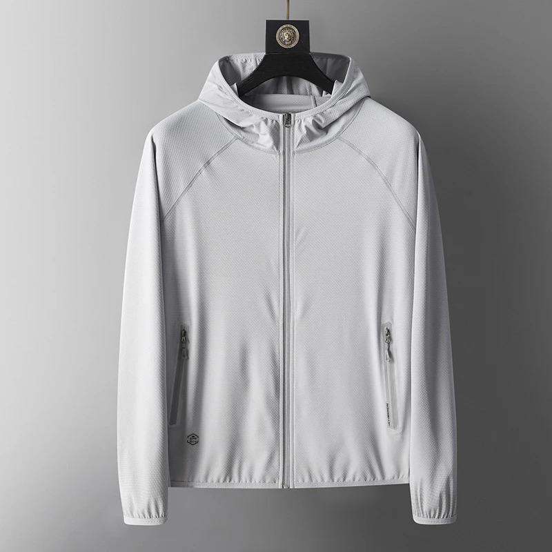 Summer UV Protection Hoodie Unisex Breathable Ice Silk Outdoor Sports Couple's Beach Street Style Lightweight Jacket