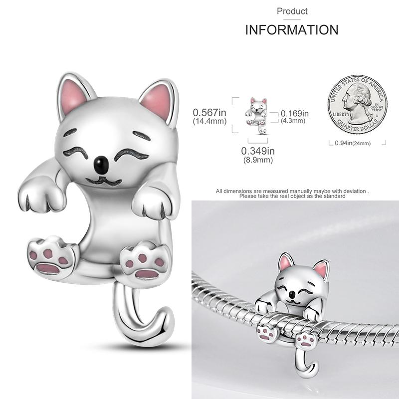 Charms Plata De Ley 925 copper Original Devil's Eye Perfume Bottle Bow Silicone Spacer Beads Women Bracelet DIY Zircon Pendants