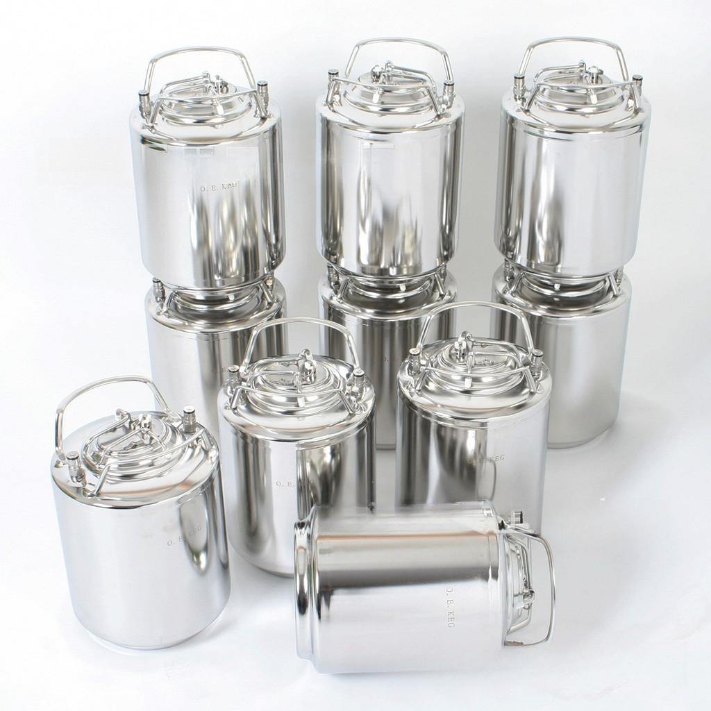 6L Large Capacity Home Brewed Beer Barrel Stainless Steel Wine Bucket Portable Steel Ball Lock Keg