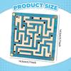 Wooden Maze Game Board Balance Toy Puzzle Logic Marble for 6 Years and