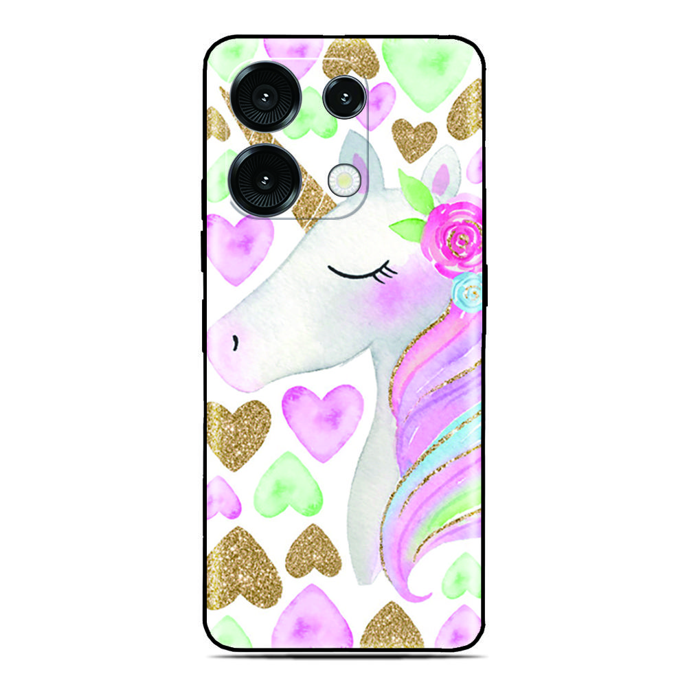Rainbow Unicorn Phone Case For Blackview Wave 9C 8C 6C Shark 9 Color 8 A100 A96 A95 A90 A85 A80 A70 A55 A53 A52 A200 Pro Cover