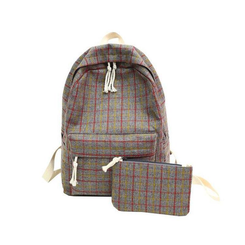 checkered school bolsa