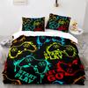 Boy's Gamepad Duvet Cover Set Single Double Size For Boys Girls Game Lover Bedding Set Polyester Comforter Cover With Pillowcase