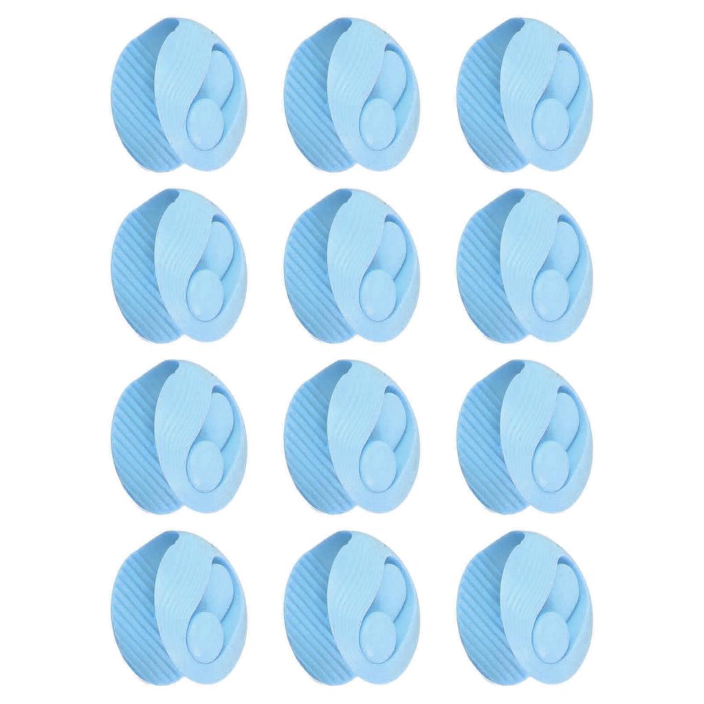 12Pcs Quilt Fastener Clips Duvet Cover Holders Bed Reusable Non Slip Fixer Buckle Type Blue