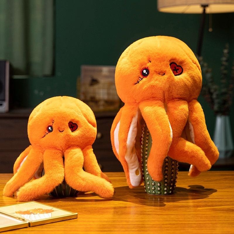 Soft pirate octopus doll plush toy octopus doll children's soothing rag doll birthday gift