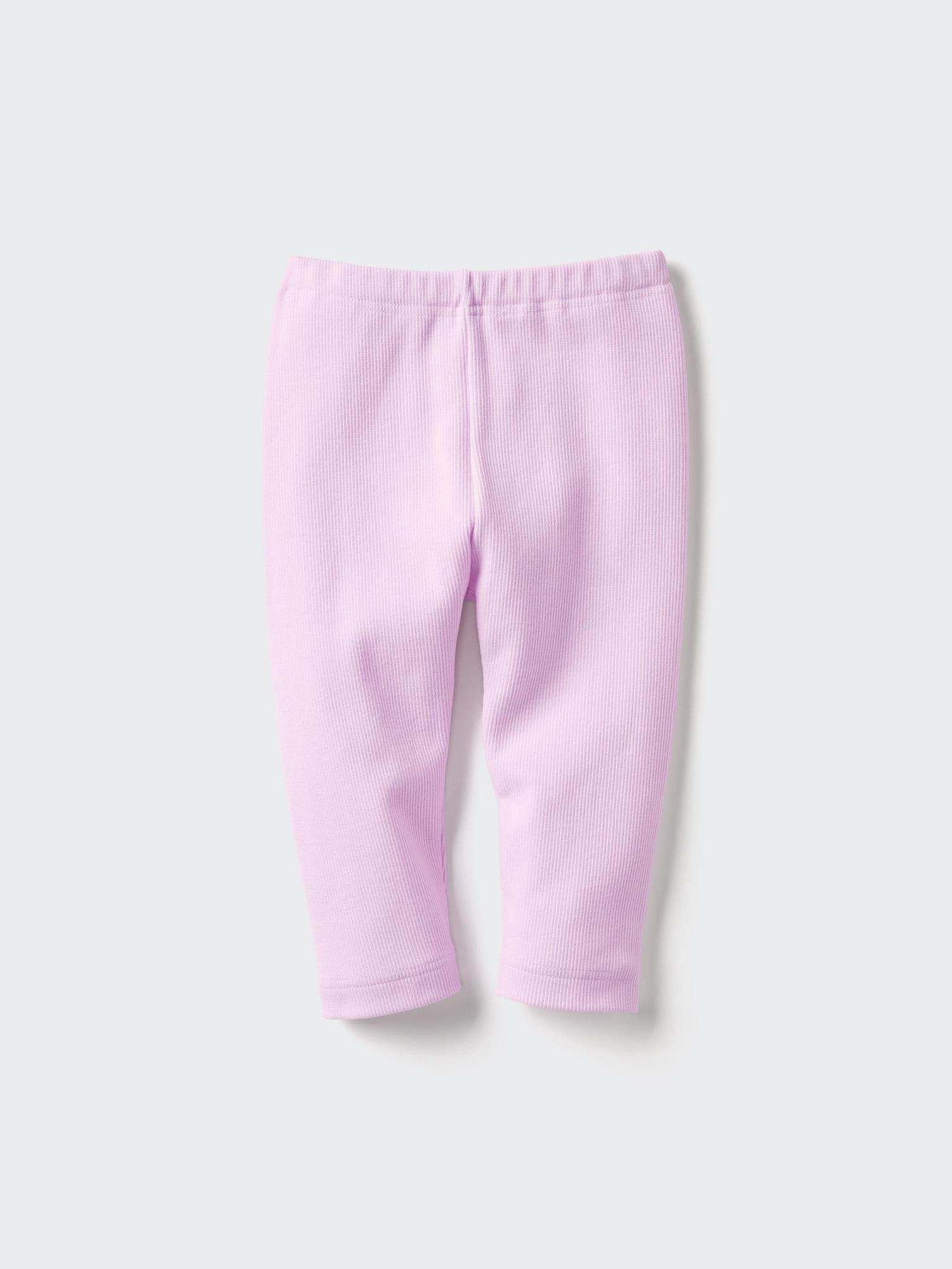 

UNIQLO JAPAN Леггинсы обычного кроя в рубчик, длина 10 4 10 PINK/120