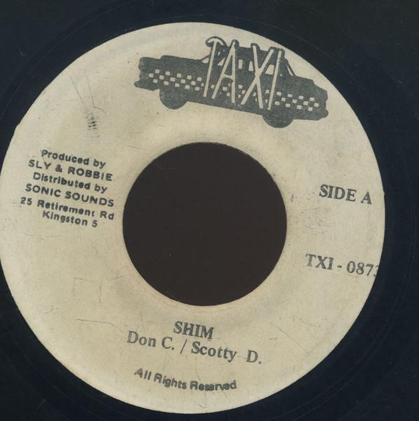 

7inch Record DON C 2 SCOTTY D 15 Shim TXI0873 Taxi Jamaica Reggae Ska Dub Used