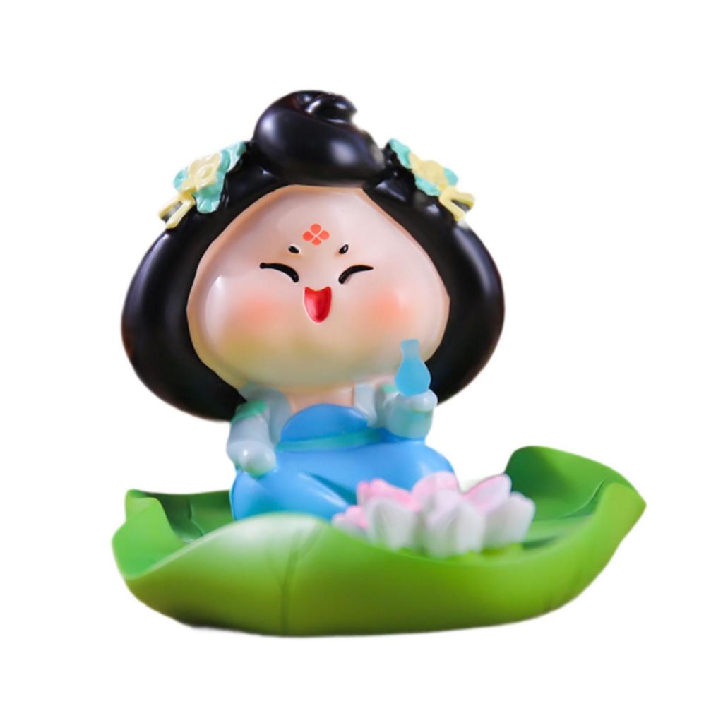 Cartoon Resin Figure, for Office Decor And Dashboard Display